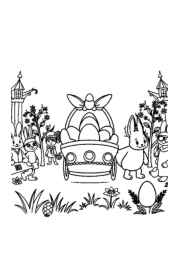 Easter Celebration Coloring Book 99F387CA (12 Coloring Pages)