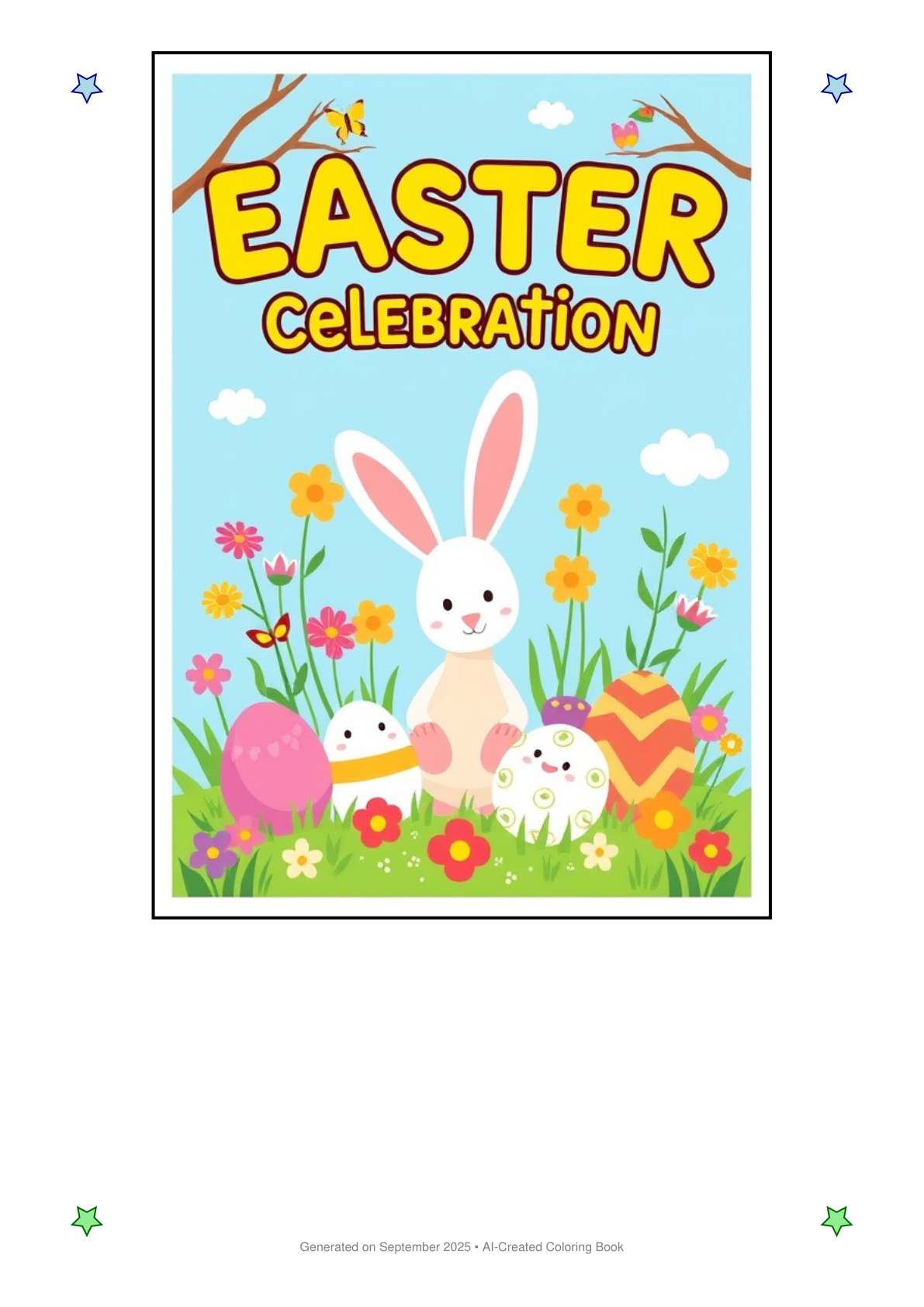 Easter Celebration Coloring Book E67ACBC9 (12 Coloring Pages)