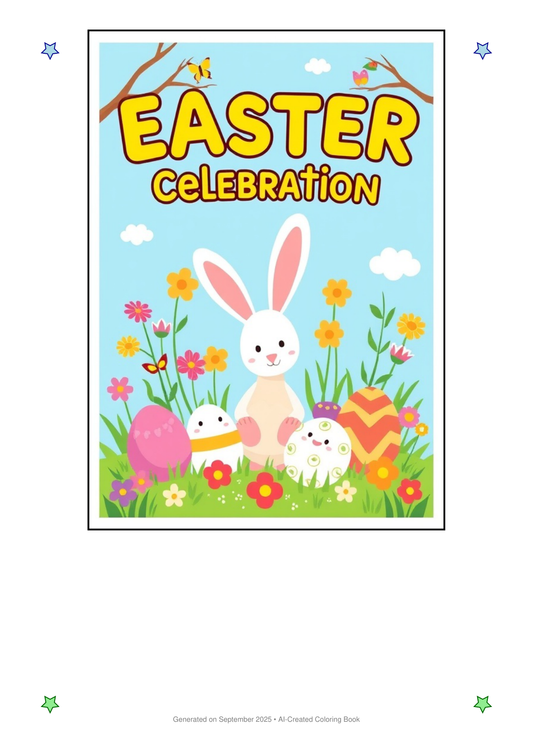 Easter Celebration Coloring Book E67ACBC9 (12 Coloring Pages)