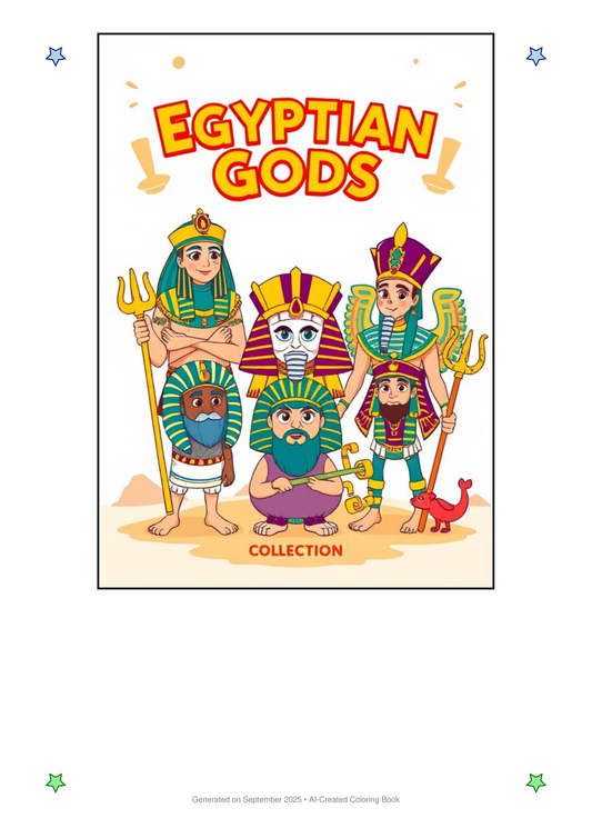 Egyptian Gods Coloring Book D3DDDF8B (12 Coloring Pages)