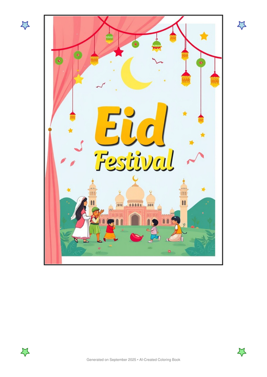 Eid Festival Coloring Book 048ED784 (12 Coloring Pages)