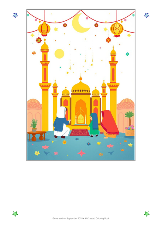 Eid Festival Coloring Book 6BA3EAED (12 Coloring Pages)