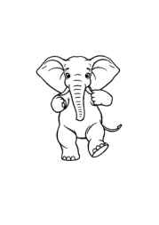 Elephant Klea Coloring Book 121D64EB (12 Coloring Pages)
