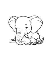 Elephant Klea Coloring Book 121D64EB (12 Coloring Pages)