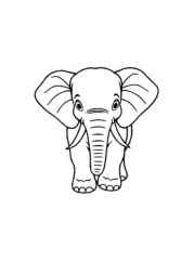 Elephants Coloring Book DDDA405A (12 Coloring Pages)