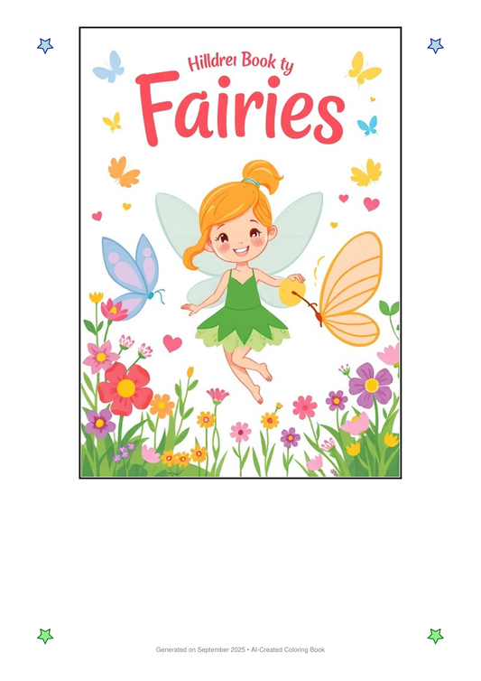 Fairies Coloring Book 50038B06 (12 Coloring Pages)