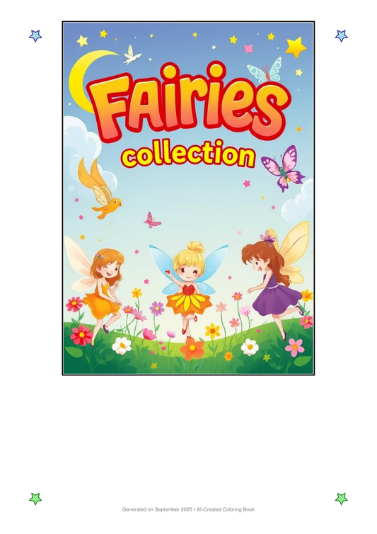 Fairies Coloring Book 92FDB89B (12 Coloring Pages)