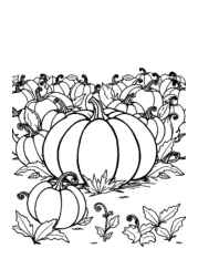 Fall/Autumn Coloring Book ABEBE400 (12 Coloring Pages)