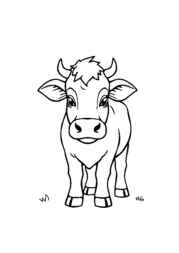 Farm Animals Coloring Book 889DF2A0 (12 Coloring Pages)