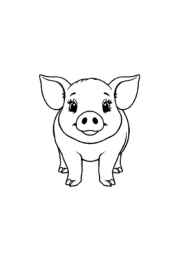 Farm Animals Coloring Book BC4F4A31 (12 Coloring Pages)