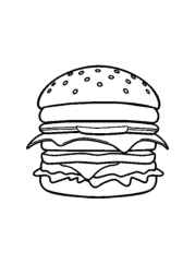 Fast Food Coloring Book 90C87576 (12 Coloring Pages)