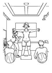Fitness Coloring Book 57E14240 (12 Coloring Pages)
