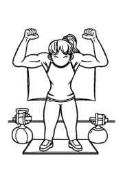 Fitness Coloring Book DD5EE959 (12 Coloring Pages)