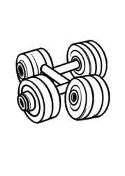 Fitness Coloring Book DD5EE959 (12 Coloring Pages)