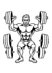 Fitness Coloring Book DD5EE959 (12 Coloring Pages)