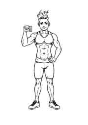 Fitness Coloring Book DD5EE959 (12 Coloring Pages)