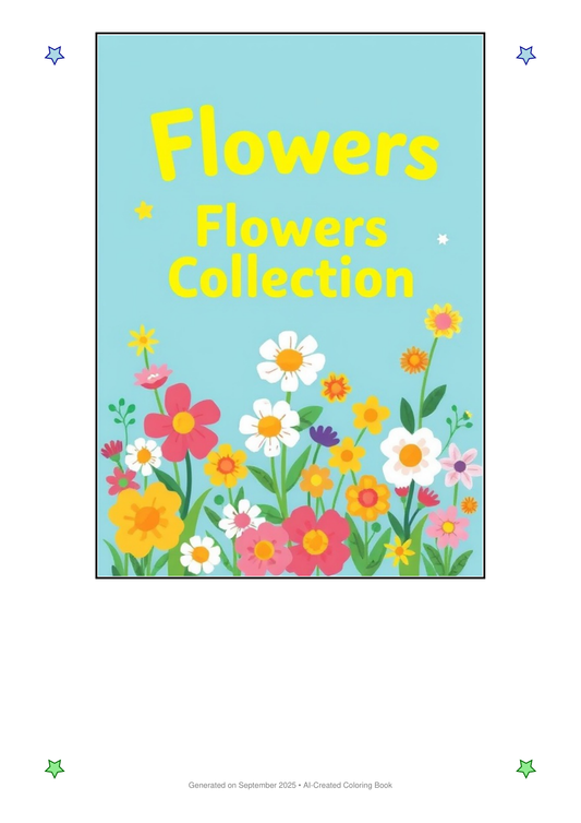 Flowers Coloring Book A9C86AC9 (12 Coloring Pages)