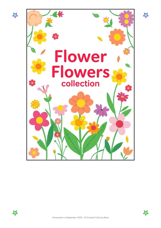 Flowers Coloring Book ADCD2EE1 (12 Coloring Pages)