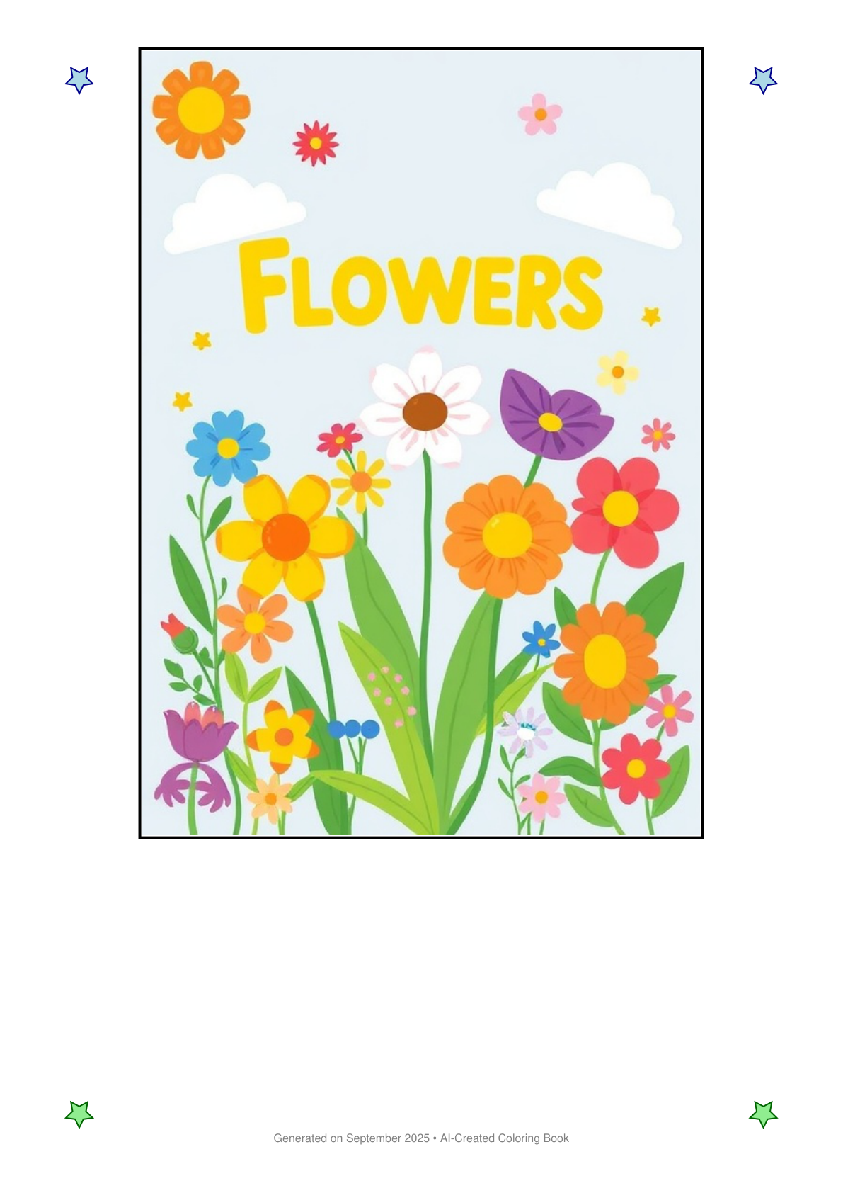 Flowers Coloring Book B67BA904 (12 Coloring Pages)