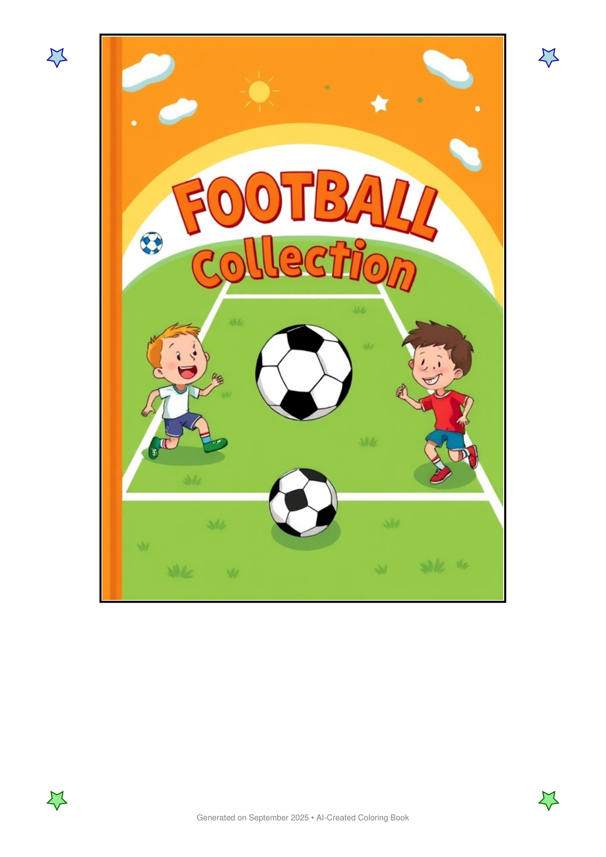 Football (Soccer) Coloring Book 8920EF17 (12 Coloring Pages)