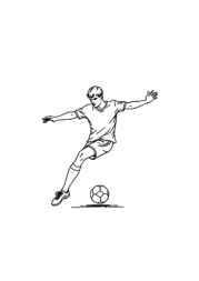 Football (Soccer) Coloring Book 8920EF17 (12 Coloring Pages)