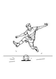 Football (Soccer) Coloring Book CB223211 (12 Coloring Pages)