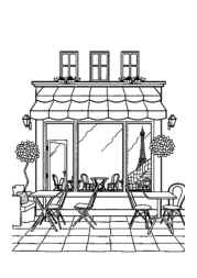 French Culture Coloring Book 19C58B03 (12 Coloring Pages)