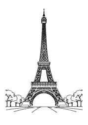 French Culture Coloring Book 19C58B03 (12 Coloring Pages)