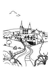 French Culture Coloring Book A2103D00 (12 Coloring Pages)