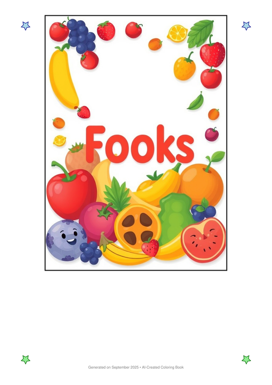 Fruits Coloring Book CE82110C (12 Coloring Pages)