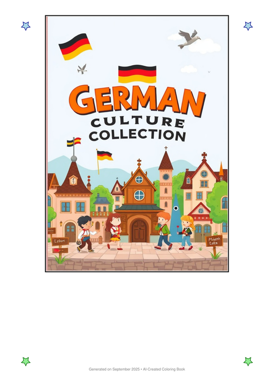 German Culture Coloring Book 42AC9046 (12 Coloring Pages)