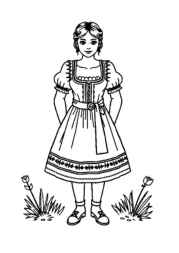 German Culture Coloring Book 42AC9046 (12 Coloring Pages)