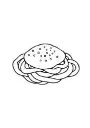 German Food Coloring Book 322A8D32 (12 Coloring Pages)