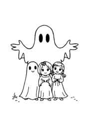 Ghosts Coloring Book 11E1740C (12 Coloring Pages)