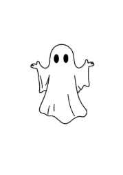 Ghosts Coloring Book 11E1740C (12 Coloring Pages)