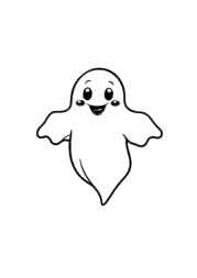 Ghosts Coloring Book 11E1740C (12 Coloring Pages)