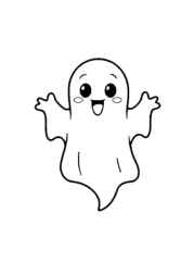 Ghosts Coloring Book 11E1740C (12 Coloring Pages)