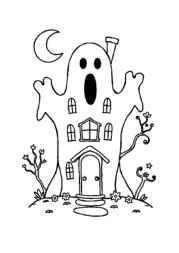 Ghosts Coloring Book 7B037579 (12 Coloring Pages)