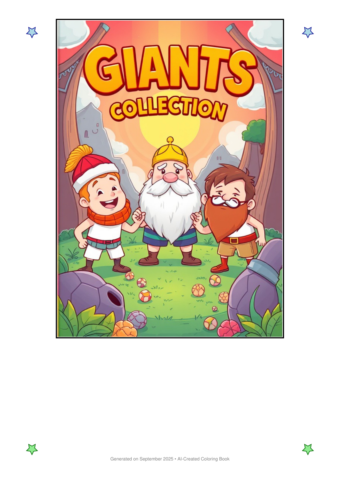 Giants Coloring Book FB455145 (12 Coloring Pages)
