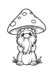 Gnomes Coloring Book 2B49E774 (12 Coloring Pages)