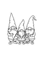 Gnomes Coloring Book 2B49E774 (12 Coloring Pages)