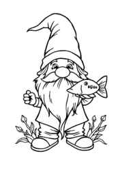 Gnomes Coloring Book 2B49E774 (12 Coloring Pages)