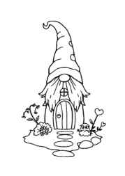 Gnomes Coloring Book 2B49E774 (12 Coloring Pages)