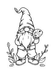 Gnomes Coloring Book 46AA241D (12 Coloring Pages)
