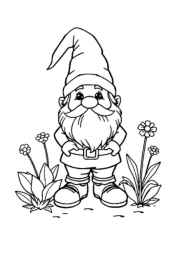 Gnomes Coloring Book 46AA241D (12 Coloring Pages)