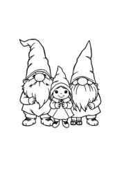 Gnomes Coloring Book 46AA241D (12 Coloring Pages)