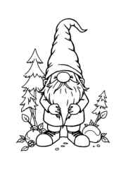 Gnomes Coloring Book 46AA241D (12 Coloring Pages)