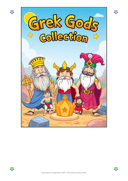 Greek Gods Coloring Book 359206D9 (12 Coloring Pages)