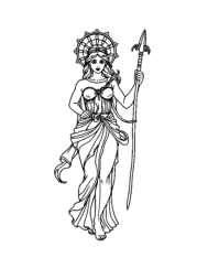 Greek Gods Coloring Book 359206D9 (12 Coloring Pages)