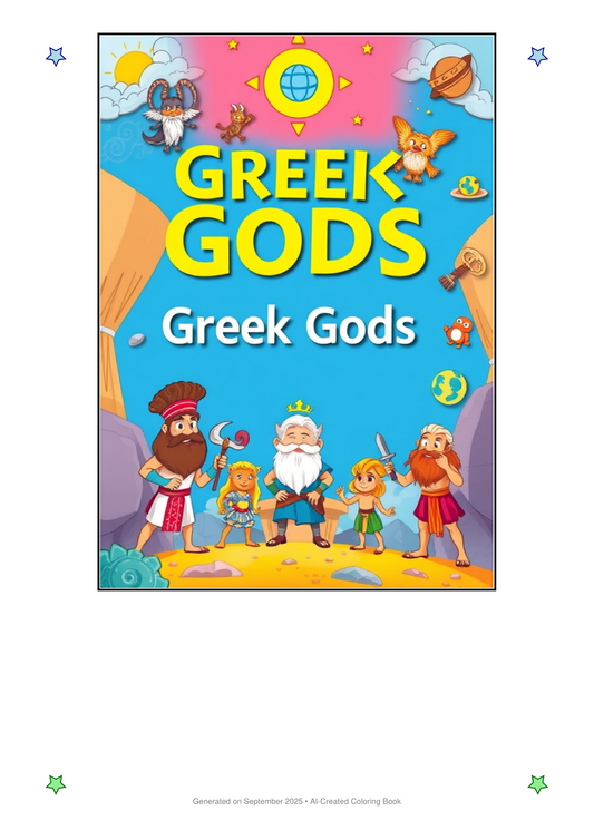 Greek Gods Coloring Book 8C56643E (12 Coloring Pages)
